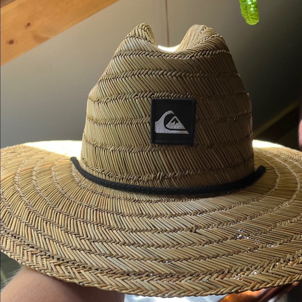 Quiksilver Men's Pierside Print Lifeguard Beach Sun Straw Hat